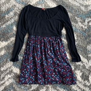 High Waisted Flowery Dress